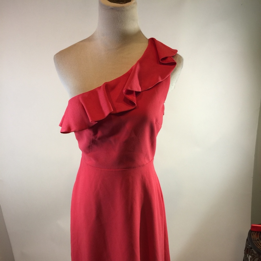 Maje Pink Ruffle Dress Size 1 (XS) New